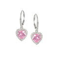 Petite Pink Heart Earrings