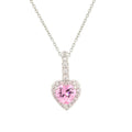 Petite Pink Heart Necklace