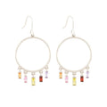 Jewel Chain Hoops