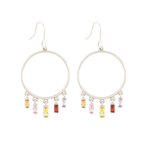 Jewel Chain Hoops