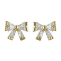 Gold Bow Tie Earrings