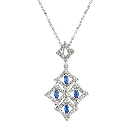 Sapphire Lattice Necklace