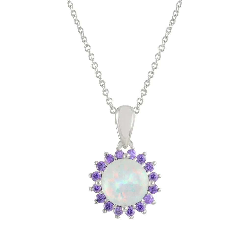 Amethyst Opal Necklace