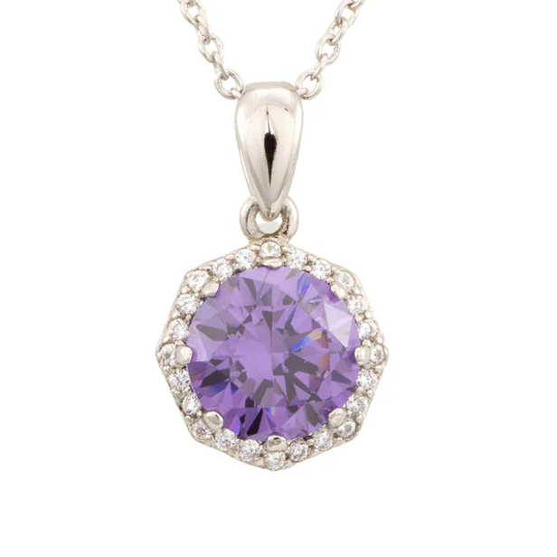 Amethyst Drop Necklace