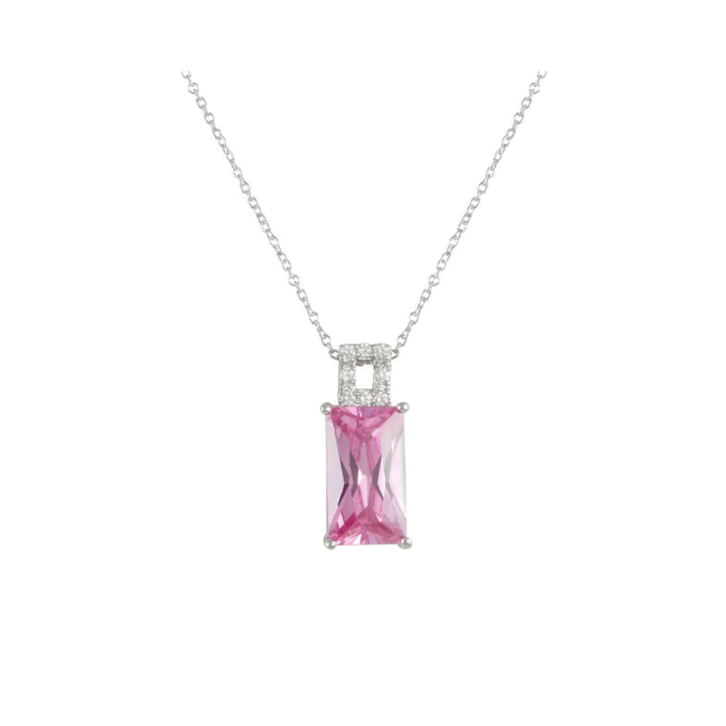 Pink Drop Necklace