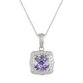 Amethyst Square Necklace